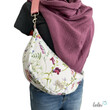 Moon Bag Luna | Halbmondtasche – Handgefertigte Schultertasche in Blumen Moonbag Leolini - 5