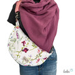 Moon Bag Luna | Halbmondtasche – Handgefertigte Schultertasche in Blumen Moonbag Leolini - 6