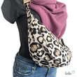 Moon Bag Luna | Halbmondtasche – Handgefertigte Schultertasche in Leoparden Muster Leo Moonbag Leolini - 6