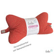 LeoliniLeseknochen MUSSELIN CORALLE mit Glitzer Punkte | personalisierbar mit Stickerei -Musselin Leseknochen unifarben