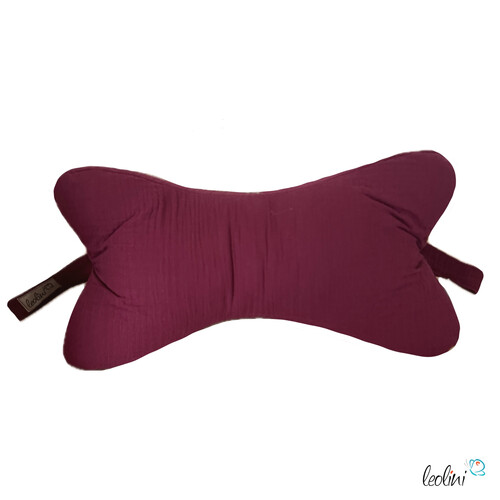 Leseknochen MUSSELIN in BEERE  | personalisierbar mit Stickerei -Musselin Leseknochen unifarben