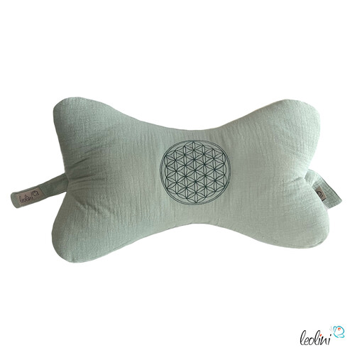 LeoliniLeseknochen BLUME DES LEBENS Stickerei - MUSSELIN Double Gauze | ALTMINTMusselin Leseknochen unifarben