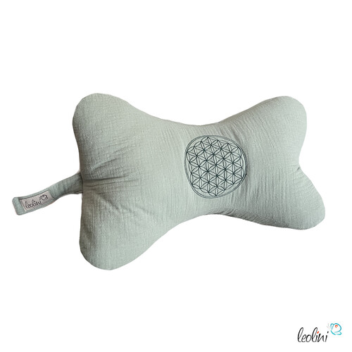 LeoliniLeseknochen BLUME DES LEBENS Stickerei - MUSSELIN Double Gauze | ALTMINTMusselin Leseknochen unifarben