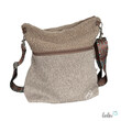 Umhängetasche Lenos Boucle BEIGE | handgefertigt