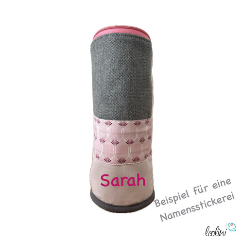Stehende Stiftetasche Leo | Federpennal Federmäppchen ROSE ORNAMENTE | personalisierbar mit Namen