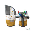 Stehende Stiftetasche Leo | Federpennal Federmäppchen HAPPY | personalisierbar mit Namen