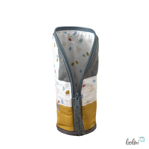 Stehende Stiftetasche Leo | Federpennal Federmäppchen HAPPY | personalisierbar mit Namen