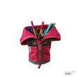 Stehende Stiftetasche Leo | Federpennal Federmäppchen BOHO PINK | personalisierbar