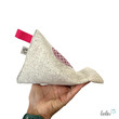 Handysitzsack aus Walkloden mit echter Stickerei BLUME DES LEBENS (Limitierte Auflage)| Stützkissen für Smartphone und Tablet