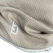 LeoliniHandgefertigter Damen Schlauchschal Loop – Beidseitig tragbar mit Wellnessfleece & Mini-Zopfmuster Jersey | BEIGETücher / Schals