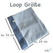 Handgefertigter Damen Schlauchschal Loop – Beidseitig tragbar mit Wellnessfleece & Mini-Zopfmuster Jersey | BLUSH