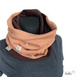 LeoliniHandgefertigter Damen Schlauchschal Loop – Beidseitig tragbar mit Wellnessfleece & Mini-Zopfmuster Jersey | BLUSHTücher / Schals