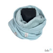 LeoliniHandgefertigter Damen Schlauchschal Loop – Beidseitig tragbar mit Wellnessfleece & Mini-Zopfmuster Jersey | ALTMINTTücher / Schals