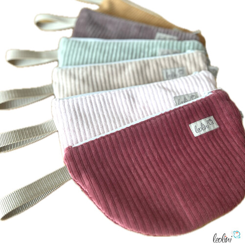 Hobo Bag aus Breitcord in ROSA – handgemachte Trendtasche - auch als SetTaschen mit Stickerei und Basic Taschen