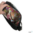 LeoliniBouclé Tasche Umhängetasche | Moonbag | Felltasche | handgefertigt in SchwarzTaschen mit Stickerei und Basic Taschen