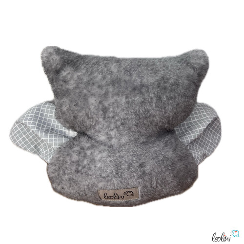 LeoliniKuscheltier EULE LEO in grau | Glücksbringer Eule | personalisierbar mit NameKuscheltiere