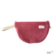 LeoliniMäppchen Allzwecktasche aus Cord | Schminktasche PERSONALISIERBAR mit Name | HIMBEERSchminktaschenLeolini