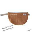 LeoliniMäppchen Allzwecktasche aus Cord | Schminktasche PERSONALISIERBAR mit Name | KAMELSchminktaschen