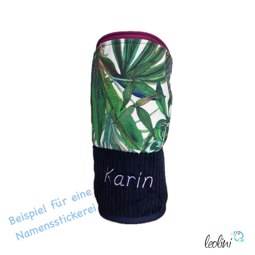 LeoliniStehende Stiftetasche aus CORD Leo | Federpennal Schminktasche ORCHIDEENGRÜNStehende Stiftetaschen LEO