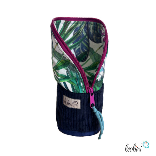 LeoliniStehende Stiftetasche aus CORD Leo | Federpennal Schminktasche ORCHIDEENGRÜNStehende Stiftetaschen LEO