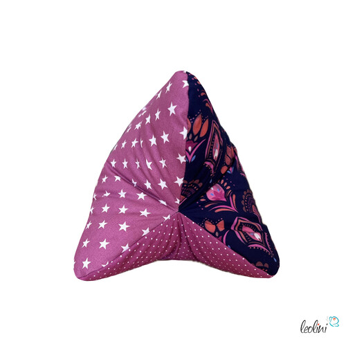 LeoliniLeseknochen personalisierbar | Nackenkissen ORNAMENTE MAGENTA | handgemachtLeseknochen gemustert