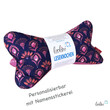 LeoliniLeseknochen personalisierbar | Nackenkissen ORNAMENTE MAGENTA | handgemachtLeseknochen gemustert