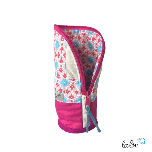 LeoliniStehende Stiftetasche Leo | Federpennal Federmäppchen ROSA ORNAMENTE | personalisierbar mit NamenStehende Stiftetaschen LEO