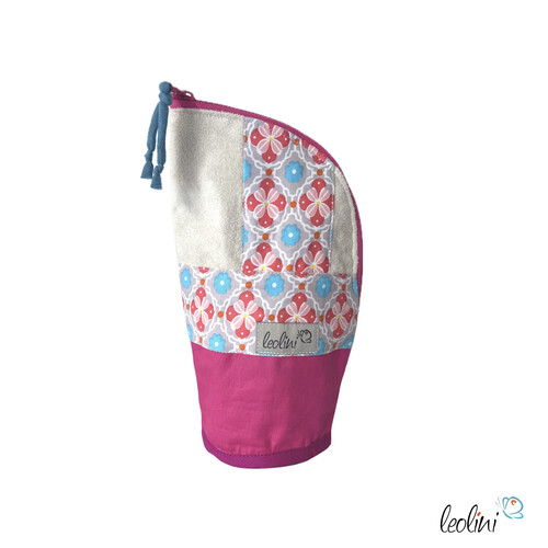 LeoliniStehende Stiftetasche Leo | Federpennal Federmäppchen ROSA ORNAMENTE | personalisierbar mit NamenStehende Stiftetaschen LEO