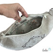 LeoliniMoonbag mit Lotus des Lebens Stickerei in BEIGE aus Breitcord | Umhängetasche | handgefertigtTaschen mit Stickerei und Basic Taschen