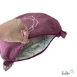 LeoliniMoonbag mit Lotus des Lebens Stickerei in BEERE aus Breitcord | Umhängetasche | handgefertigtTaschen mit Stickerei und Basic Taschen
