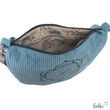 LeoliniMoonbag mit Lotus des Lebens Stickerei in ALTMINT aus Breitcord | Umhängetasche | handgefertigtTaschen mit Stickerei und Basic Taschen