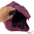 LeoliniFoldover Tasche mit Lotus des Lebens Stickerei | MAGENTA LILA | mit AußenfachTaschen mit Stickerei und Basic Taschen