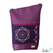 LeoliniFoldover Tasche mit Lotus des Lebens Stickerei | MAGENTA LILA | mit AußenfachTaschen mit Stickerei und Basic Taschen