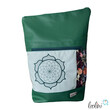 LeoliniFoldover Tasche mit Lotus des Lebens Stickerei | GRÜN | mit AußenfachTaschen mit Stickerei und Basic Taschen