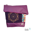 LeoliniFoldover Tasche mit Lotus des Lebens Stickerei | MAGENTA ORANGE | mit AußenfachTaschen mit Stickerei und Basic Taschen
