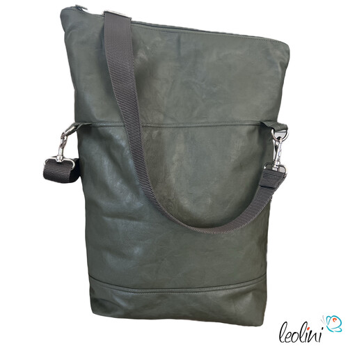 Foldover Tasche mit Lotus des Lebens Stickerei | OLIV | mit AußenfachTaschen mit Stickerei und Basic Taschen