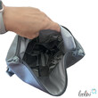 LeoliniFoldover Tasche mit Blume des Lebens Stickerei | METALLIC GRAU | mit AußenfachTaschen mit Stickerei und Basic Taschen