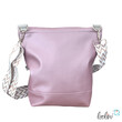 Foldover Tasche Blumen des Lebens Stickerei metallic rosa