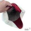Foldover Tasche Blumen des Lebens Stickerei  beige weinrot
