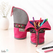 LeoliniStehende Stiftetasche Leo | Federpennal Federmäppchen BOHO PINK | personalisierbar