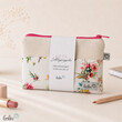 LeoliniMäppchen | Allzwecktasche | Schminktasche PERSONALISIERBAR | Blumen und Schmetterlinge | ZipptascheSchminktaschen