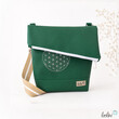 LeoliniMini Foldover Tasche Blume des Lebens Stickerei grünTaschen mit Stickerei und Basic Taschen