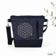 LeoliniUmhängetasche mit Stickerei |Blume des Lebens marineTaschen mit Stickerei und Basic Taschen