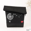 LeoliniFoldover Tasche Pusteblumen Ballon Stickerei - handgemachte KunstledertascheTaschen mit Stickerei und Basic Taschen