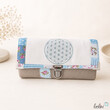 LeoliniPortemonnaie mit Stickerei | Blume des Lebens | BEIGE HELLBLAU | GeldbörsePortemonnaies mit Stickerei