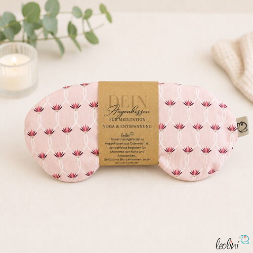 Augenkissen für Yoga & Meditation ROSA – handgefertigt