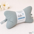 LeoliniLeseknochen MUSSELIN in ALTMINT  | personalisierbar mit StickereiMusselin Leseknochen unifarben