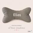 LeoliniLeseknochen personalisierbar RETRO BEIGE| Nackenkissen | handgemachtLeseknochen gemustert