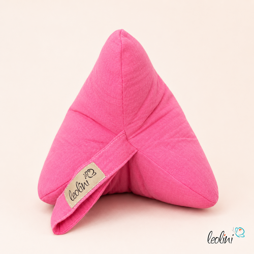 LeoliniLeseknochen MUSSELIN Double Gauze | PINK | personalisierbar mit StickereiMusselin Leseknochen unifarben