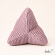 LeoliniMe time Leseknochen aus Waffelstoff mit Stickerei | Nackenkissen ALTROSA | handgemachtWaffelstoff Leseknochen unifarben